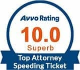 Arizona's Traffic Pros Awarded Avvo 10 Superb Top Attorney Speeding Ticket